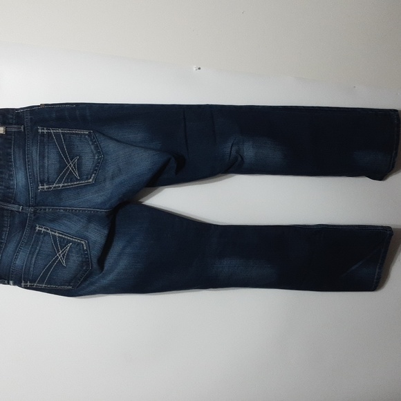 ADA CINCH Mid Rise Relaxed Boot Cut Cheveron-Inspired Style Denim Jean/Size 11 - Picture 4 of 11